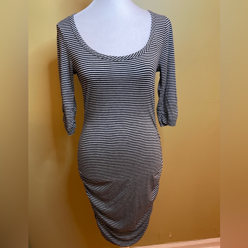 Guess Los Angeles Striped Bodycon Dress - S